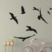 Bird Wall Decals Set of 8 Flying Bird Wall Decal Birds | Etsy