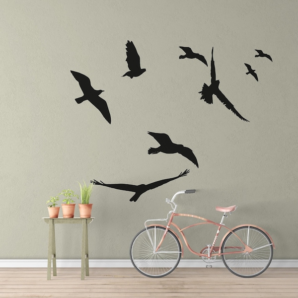 Flock of Birds Wall Decal - Etsy