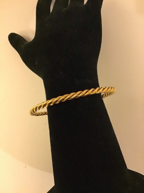 Jacqueline Bouvier Kennedy GoldTone Bangle - image 1