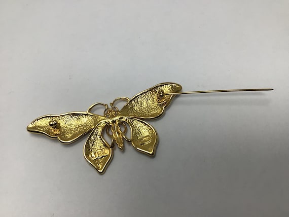 Kenneth J Lane (KJL) gold tone Rhinestone enamel … - image 3