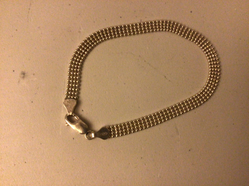 925 FAS silver three layer braided bracelet