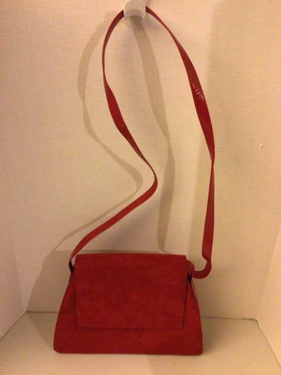 Vintage Charles Jourdan red Shoulder purse/bag