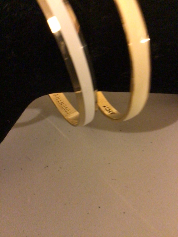 J Crew and Sarah Coventry gold tone Bangles - image 1