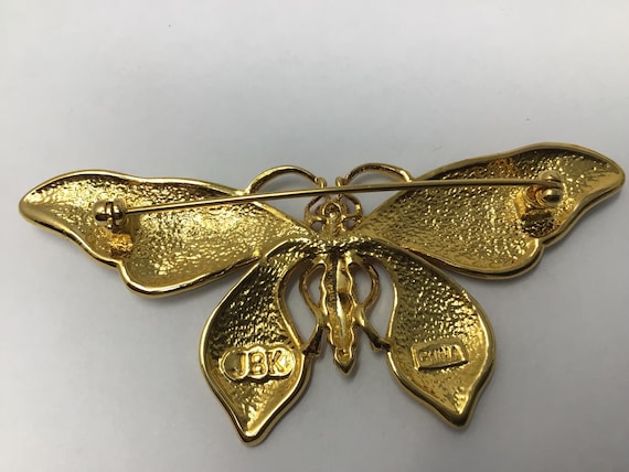 Kenneth J Lane (KJL) gold tone Rhinestone enamel … - image 2