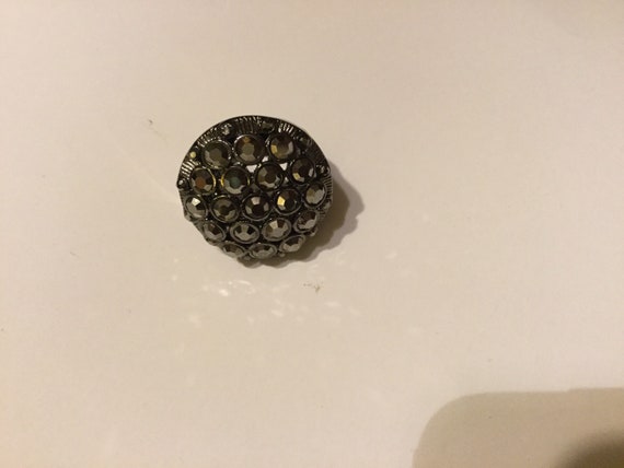 Signed Premier Designs Hematite Ring - image 4