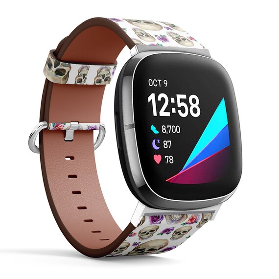 Fitbit Charge 2,3,4,5 Versa Sense Vegan Leather Watch Band