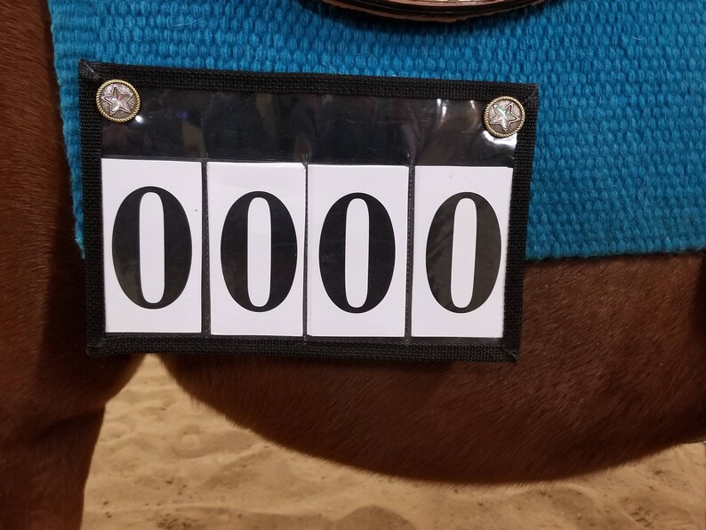 Horse Show Western Saddle Pad Numbers Etsy