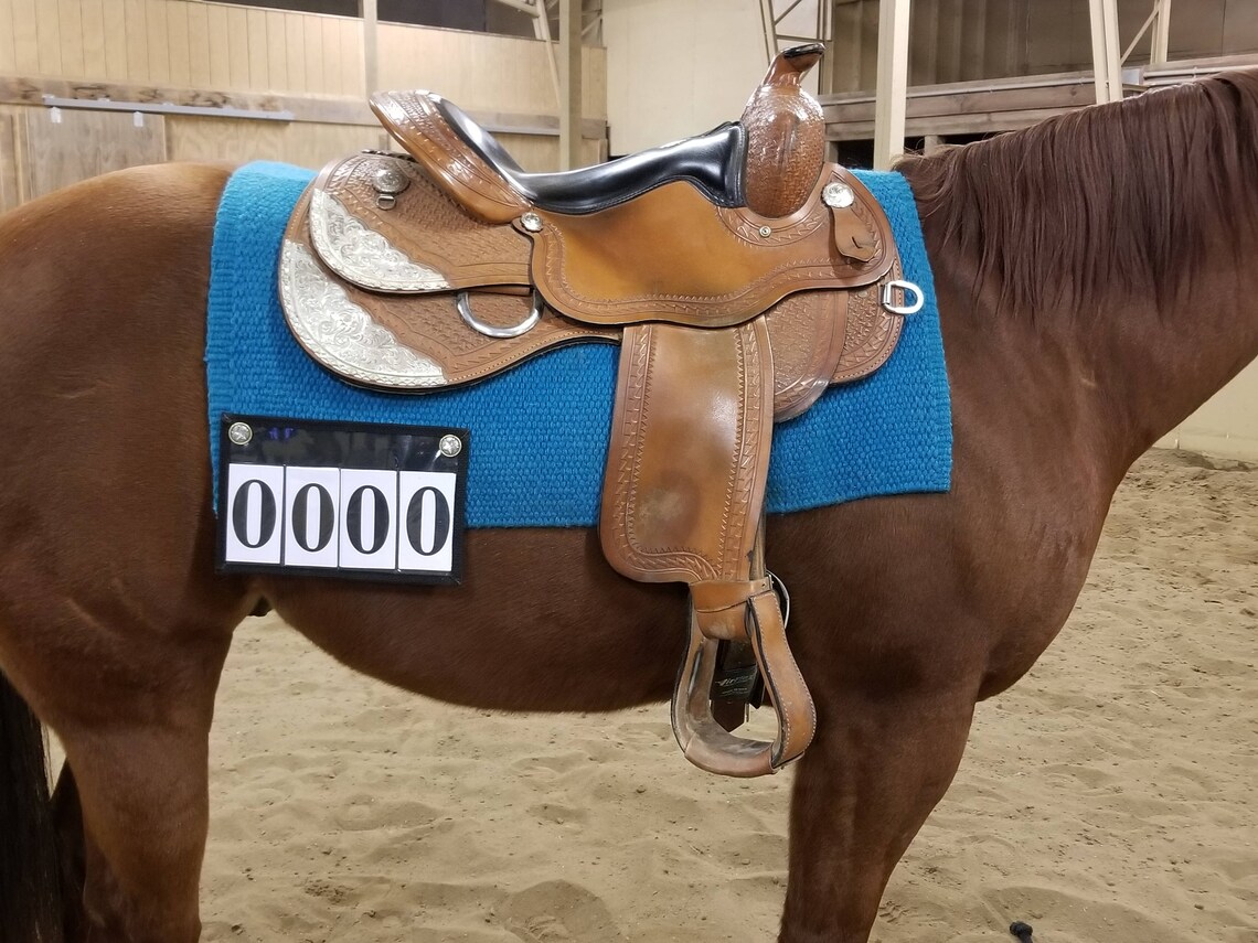 Horse Show Western Saddle Pad Numbers Etsy