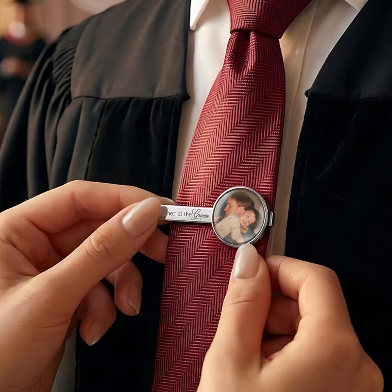 Personalized Father of the Bride Tie Bar, Custom Father of the Groom ...