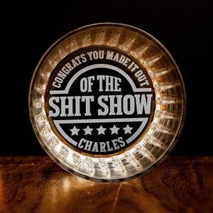Custom Funny Retirement Whiskey Glass - Congratulations on Your Retirement Rock Glass