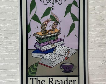 The Reader Tarot Card Sticker