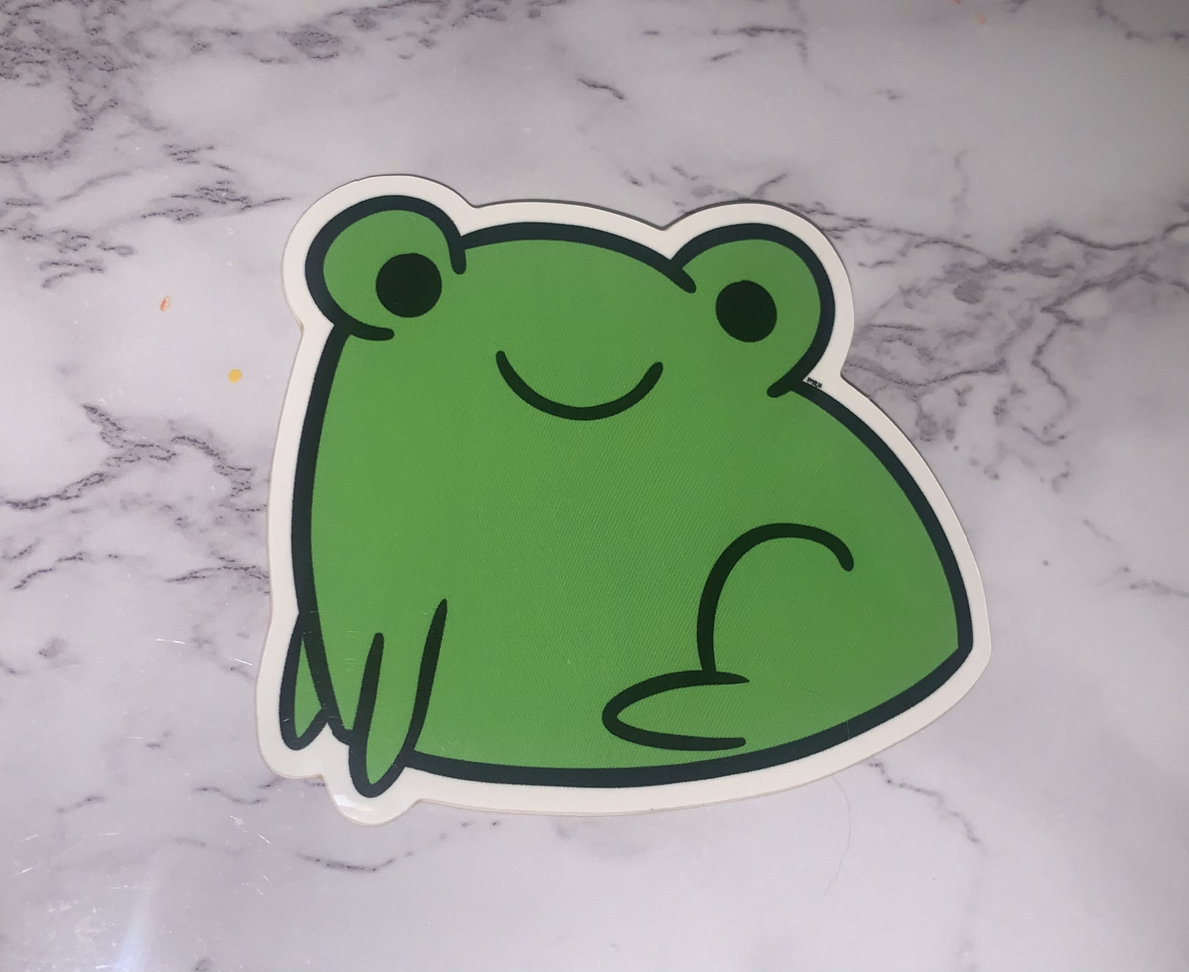 Yellow Frog Sticker Frog Sticker - Etsy
