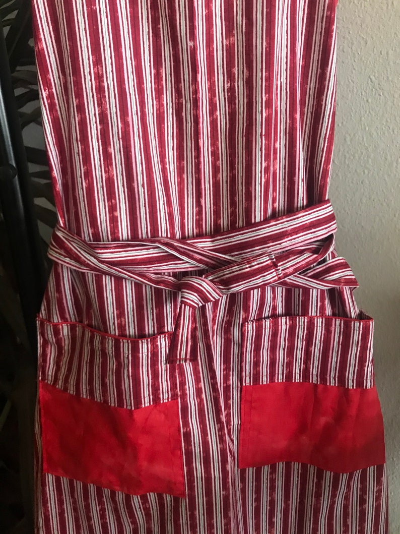 Bright Flamingo/'s And Stripes Market Apron