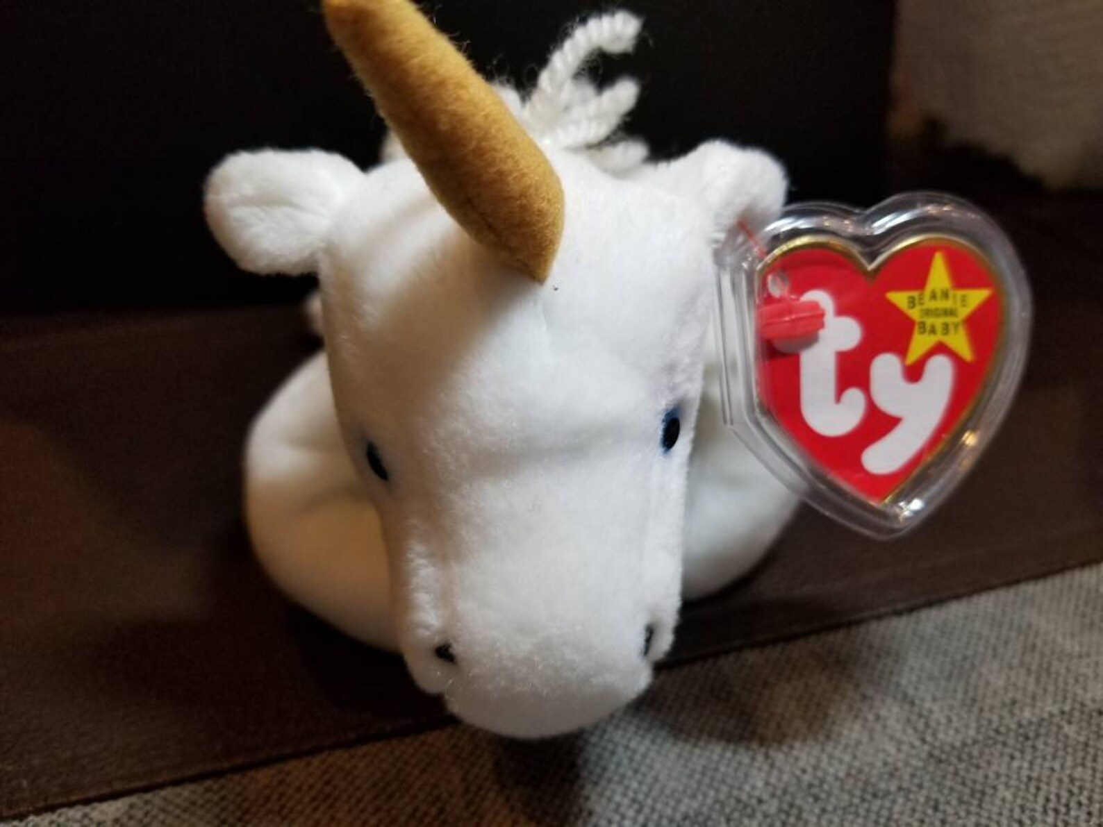 MYSTIC the Unicorn Beanie Baby Tag Errors PVC pellets Etsy