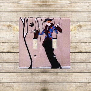 Plaque de commutation décorative Sparrow Girl
