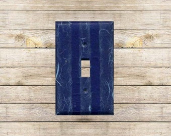 Blue Lines Decorative Switchplate