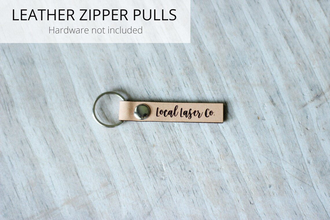 Custom Leather Zipper Pulls // Personalized Zipper Pull Etsy