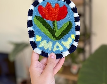 Flower Punch Needle Kit: DIY Craft Kit for Beginners