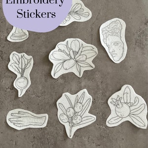 Stick and Stitch Stickers| Embroidery stickers | Handembroidery stickers | Water soluble stickers| Solvy stickers