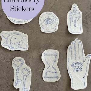Wasserlösliche Aufkleber | Stickerei Aufkleber | Handstickerei Aufkleber | Sticker kleben und sticken