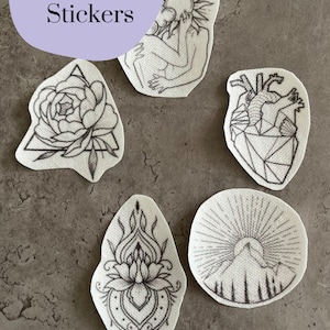 Embroidery stickers |Embroidery stickers| Stick and stitch embroidery | Water-soluble stickers