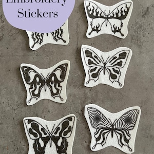 Butterfly Embroidery stickers | stick and stitch stickers | Embroidery pattern | Embroidery designs | Water soluble stickers