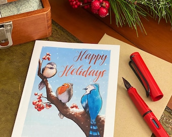 Winter Birds - Holiday Card Set