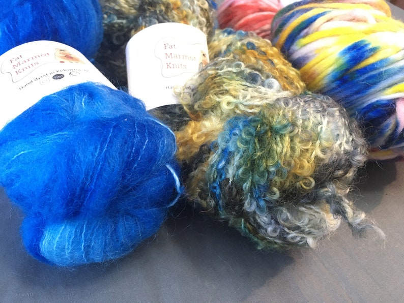 Alpaca Bulky Wensleydale Fiber Box Mohair