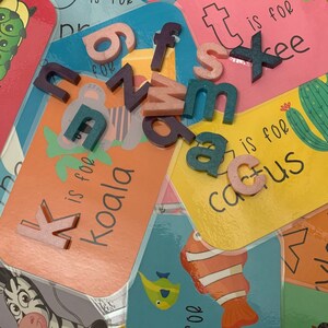 Lower Case Resin Letters | Alphabet Letters | Letter Magnets | Plastic letters | Montessori Learning | Sensory Play | Homeschool | Preschool