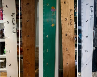 Growth Chart Ruler | wooden growth chart | kids growth chart | custom growth chart | ruler growth chart | family growth chart