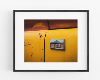 Chevrolet C-10 Yellow Truck Photograph