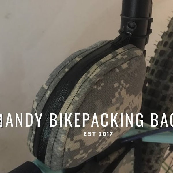 Custom Size Rear Top Tube Bag (Andy Bikepacking Bags)