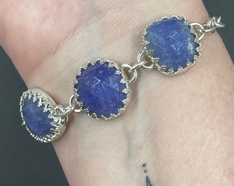 Tanzanite Sterling Silver Bracelet