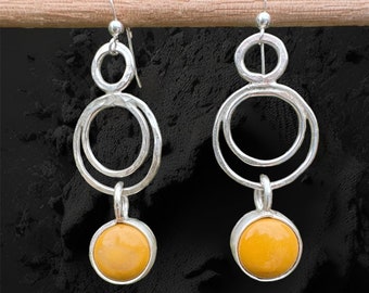 Dangling Mookaite Earrings