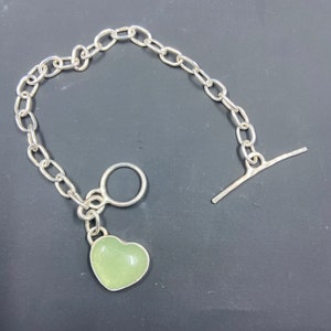 Green Aventurine Heart Bracelet