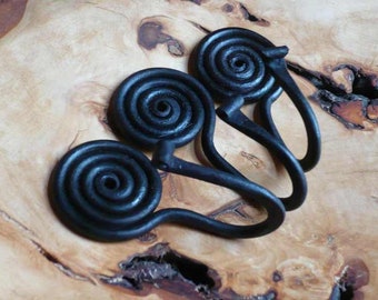 3 forged hook and snail hooks