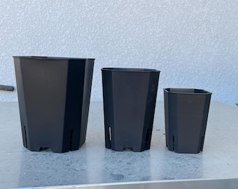 high draining pots - 10-pack