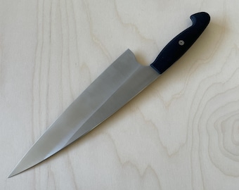 Burrfection 240mm Gyuto 14c28n knife DIY blank blade kit w/ handle