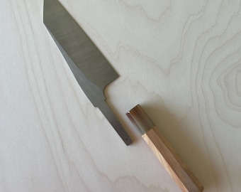Japanese Bunka knife DIY kit Magnacut steel w/ octagonal handle by Burrfection