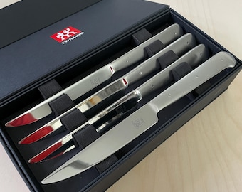 Zwilling Porterhouse Steak Knife Set, 8-Piece, Black Presentation Case