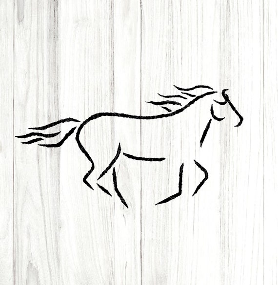 Brown horse sketch of running arabian mare horse. Equestrian sport, horse  racing or t-shirt print design Stock Vector Image & Art - Alamy