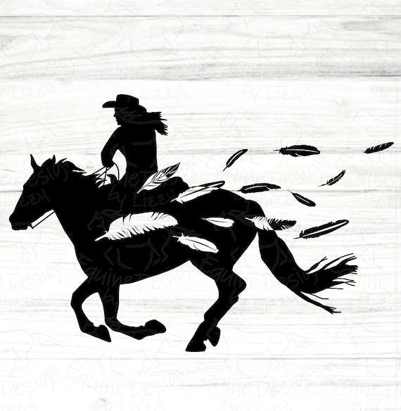 western horse silhouette