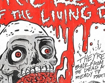 The Return of the Living Dead horror movie giclee art print
