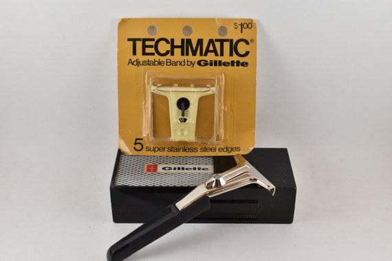 Gillette Techmatic Safety Razor In Case Date Code M1 1967 Etsy