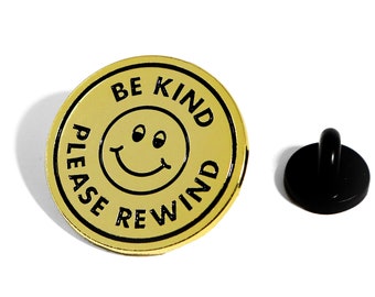 Be Kind Rewind VHS Pin - Gold