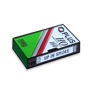 Enamel Pin - TV-REC VHS Up In Smoke