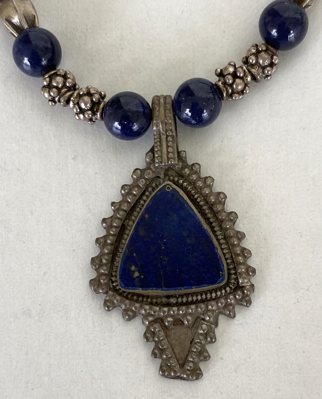 Pendentif Lapis Lazuli Afghanistan, Qualité Supérieure, Pour Homme Ou Femme, N°26