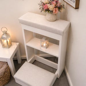 Handmade Padded Prayer Kneeler Bench | Christian Altar Furniture, Meditation Devotion Home Décor