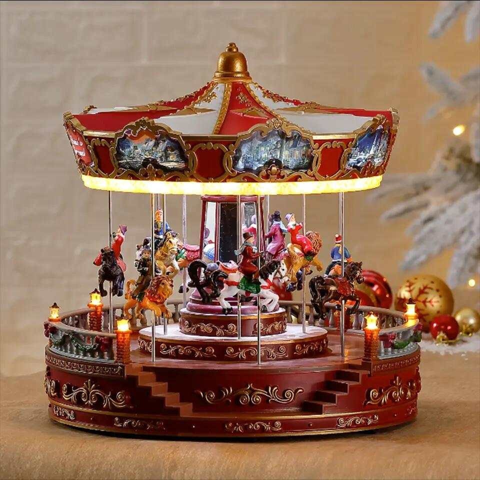 KARUSSELL Weihnachtliche Spieluhr Dekoration / Festliche Etsy.de