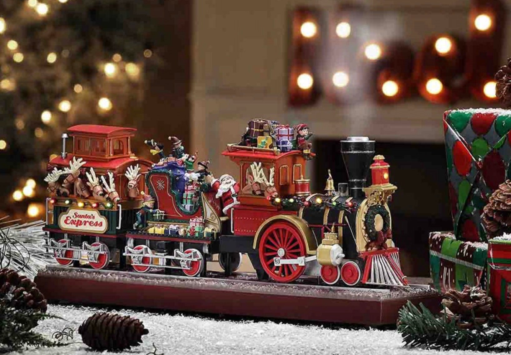 Old fashioned christmas sales train set